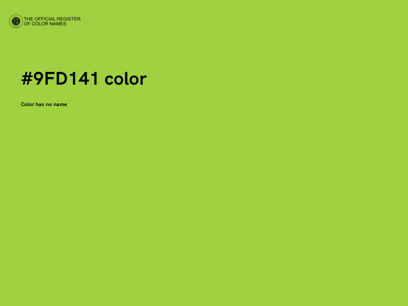 #9FD141 color image
