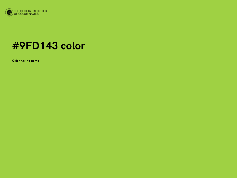 #9FD143 color image