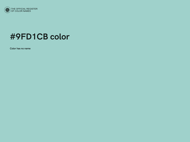 #9FD1CB color image