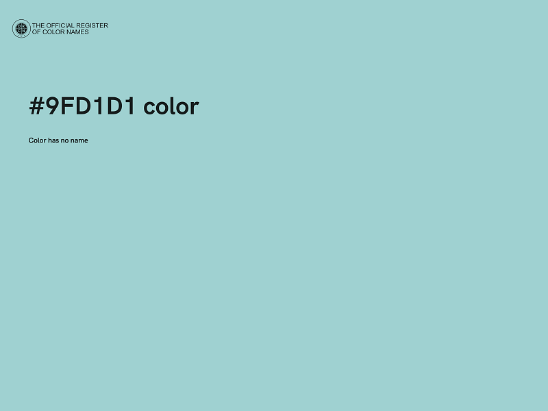 #9FD1D1 color image