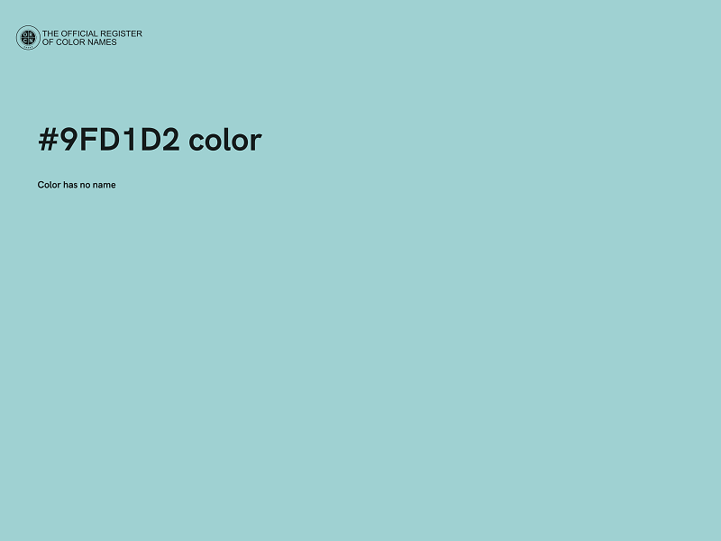 #9FD1D2 color image