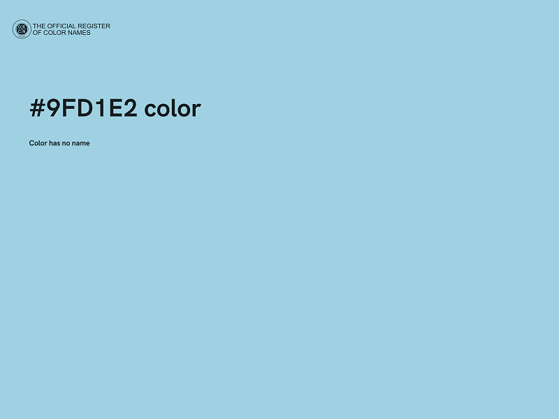 #9FD1E2 color image