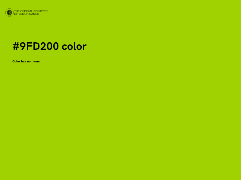 #9FD200 color image