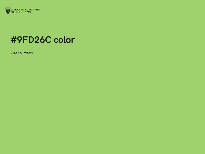 #9FD26C color image