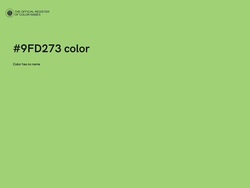 #9FD273 color image
