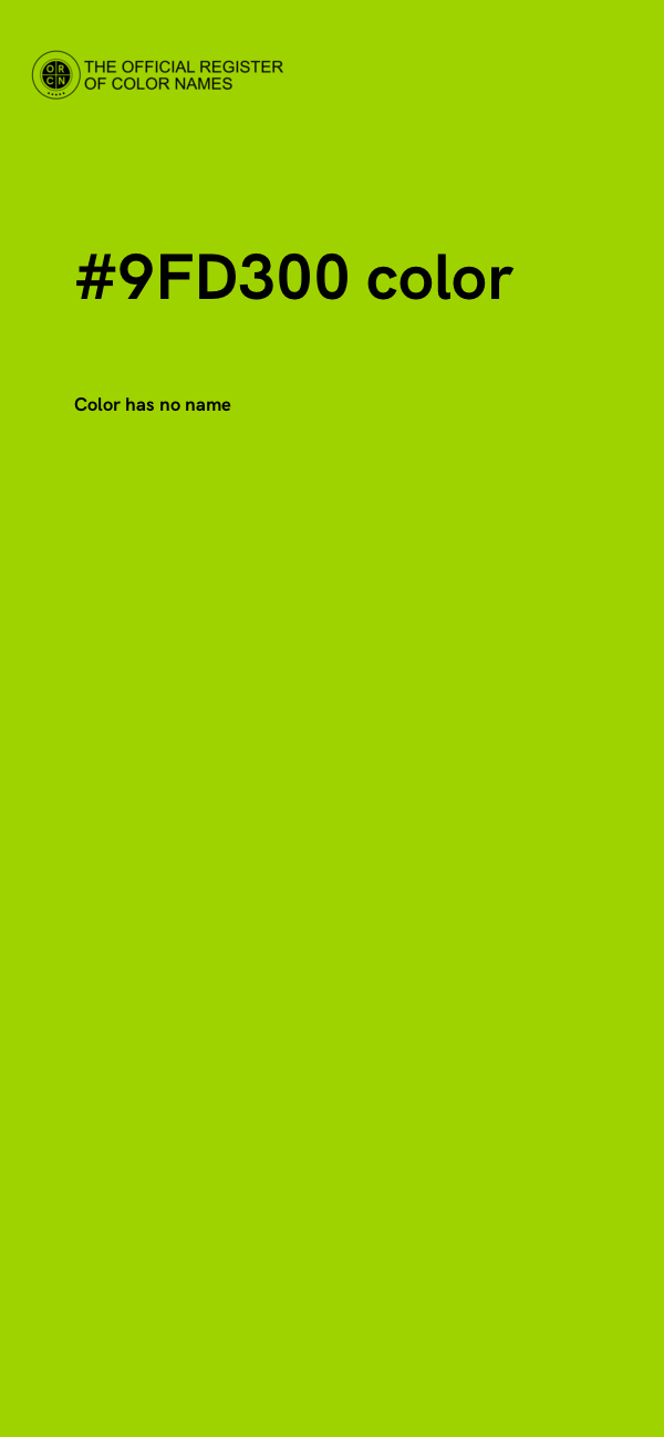 #9FD300 color image