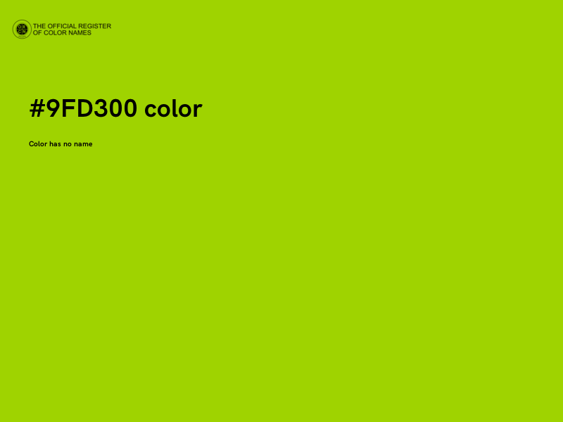 #9FD300 color image