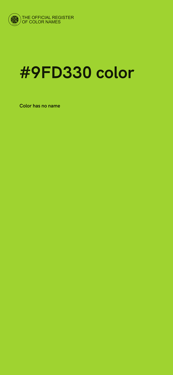 #9FD330 color image