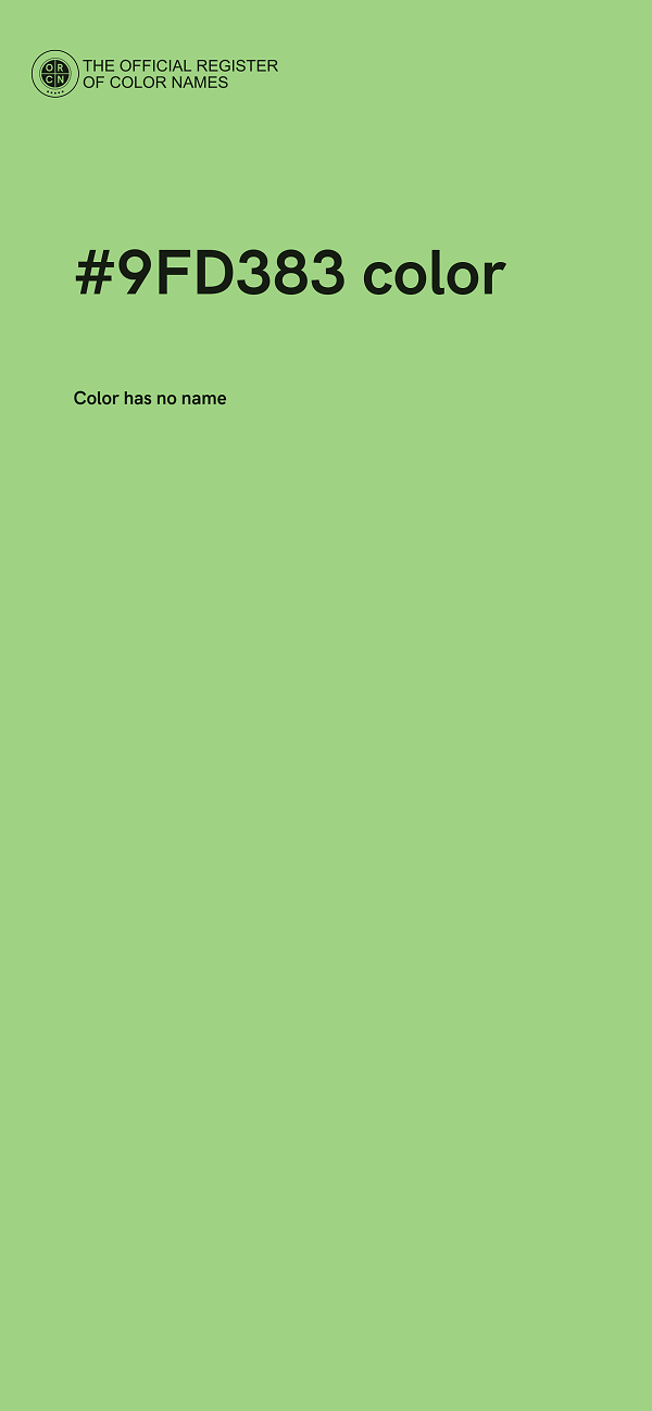 #9FD383 color image