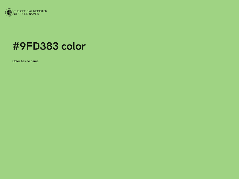#9FD383 color image