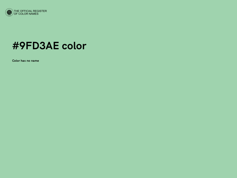 #9FD3AE color image