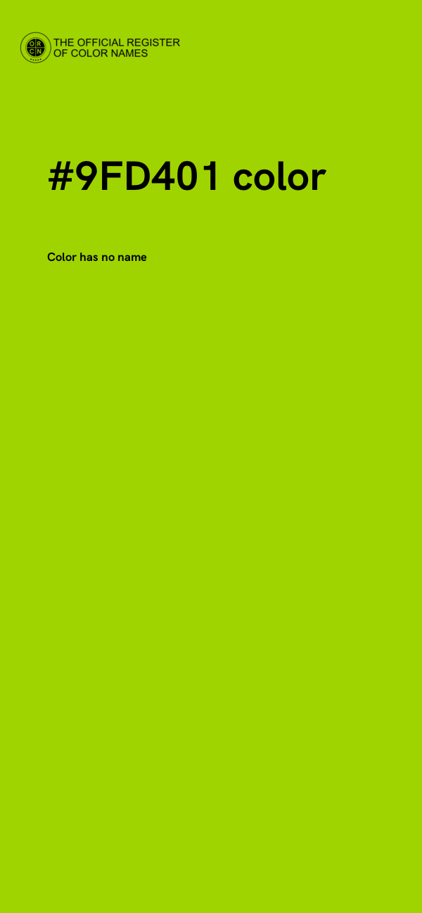 #9FD401 color image