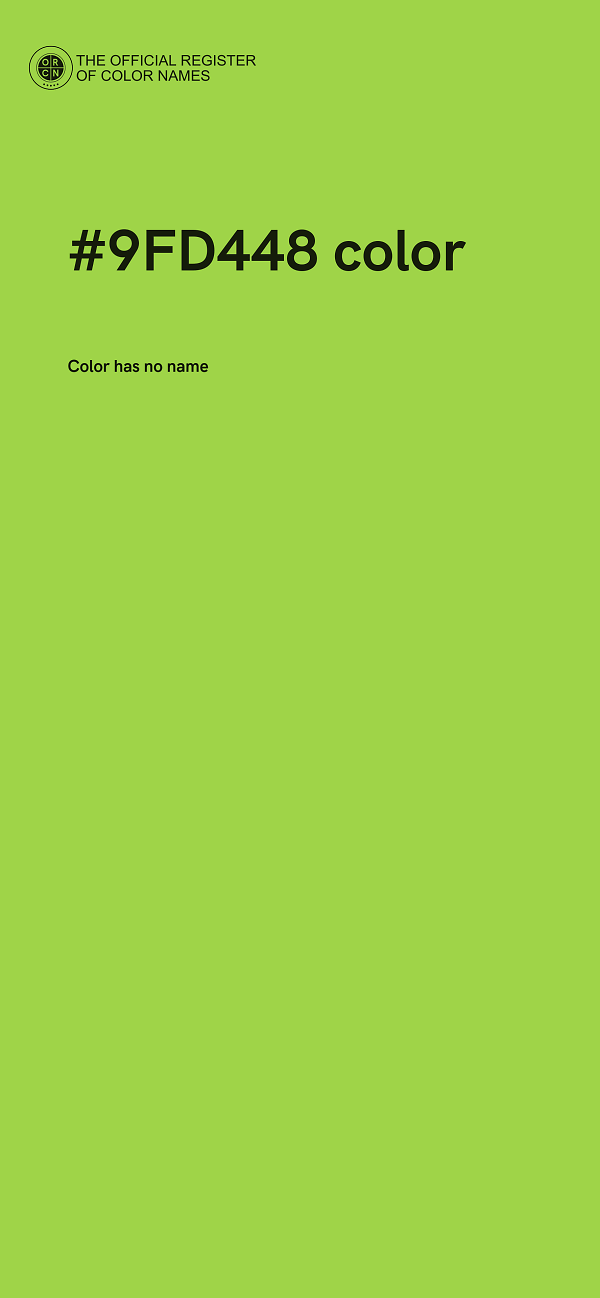 #9FD448 color image