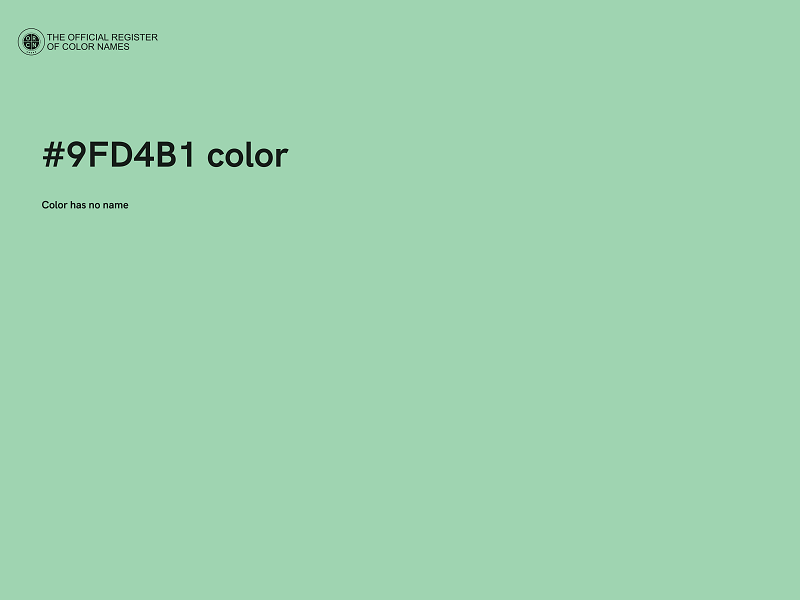 #9FD4B1 color image