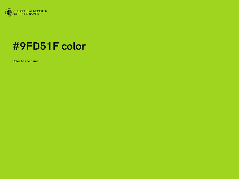 #9FD51F color image