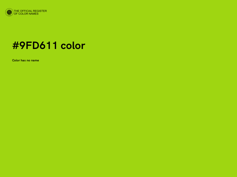 #9FD611 color image