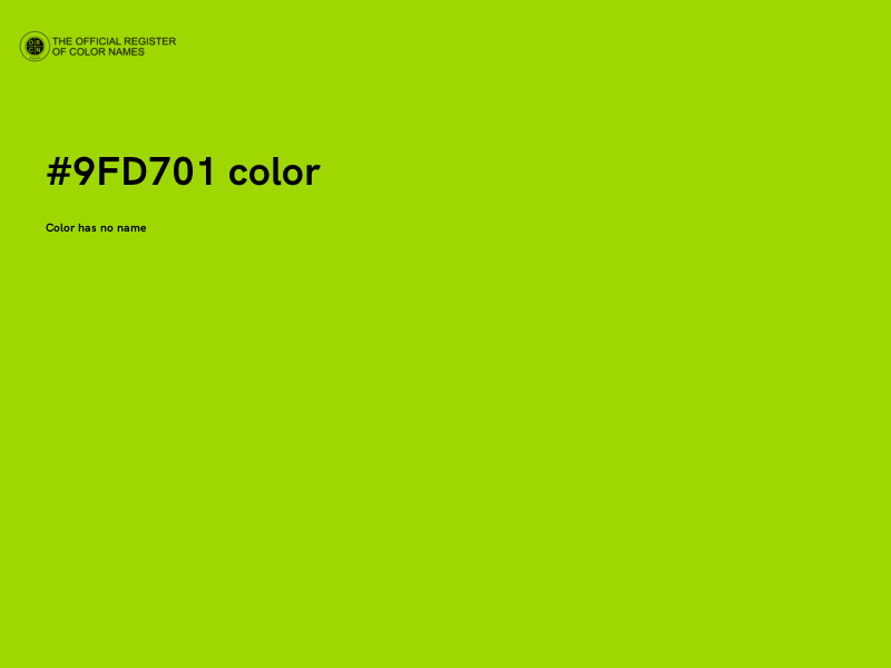 #9FD701 color image