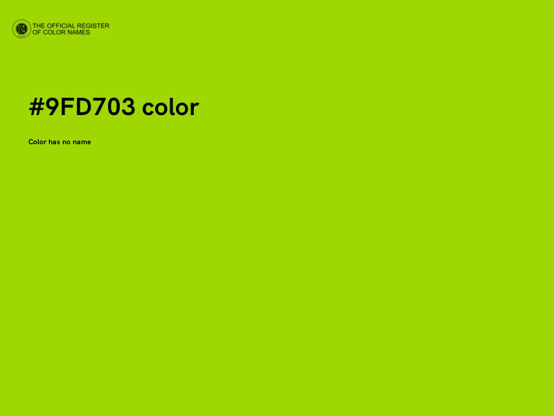 #9FD703 color image