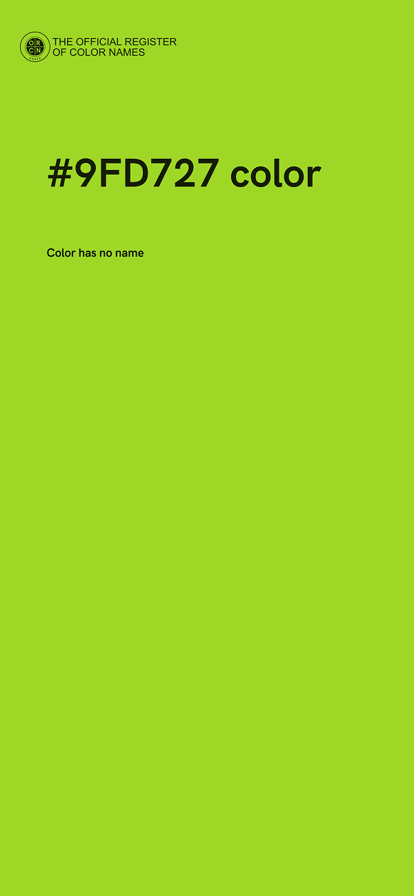 #9FD727 color image