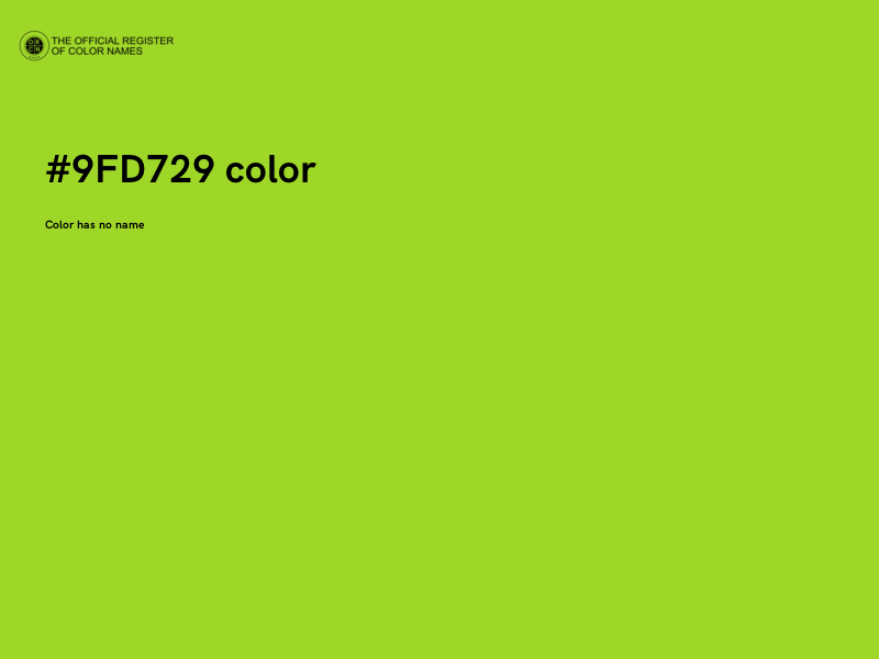 #9FD729 color image