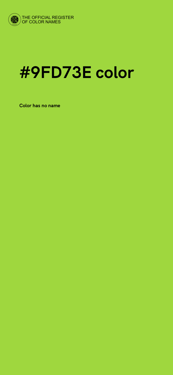 #9FD73E color image