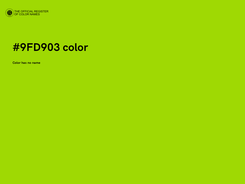 #9FD903 color image