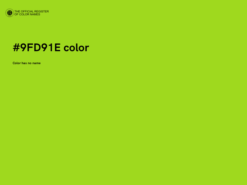 #9FD91E color image