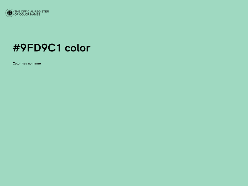 #9FD9C1 color image