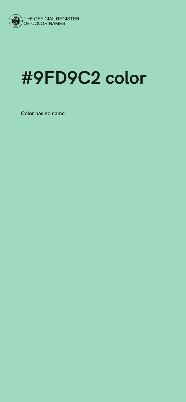 #9FD9C2 color image