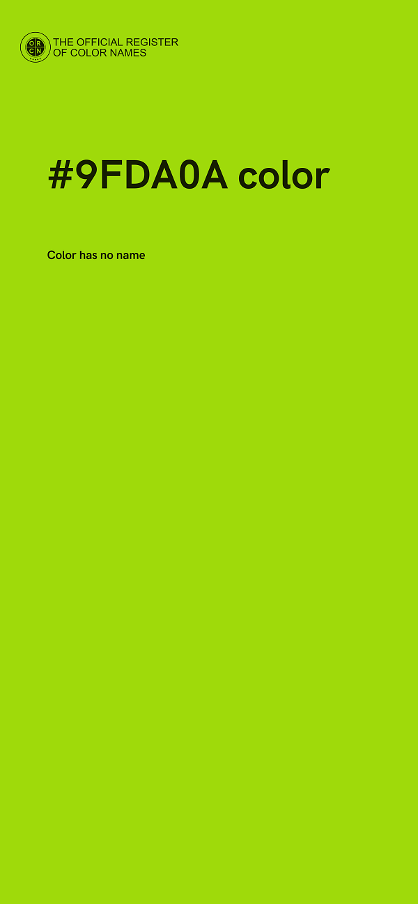 #9FDA0A color image