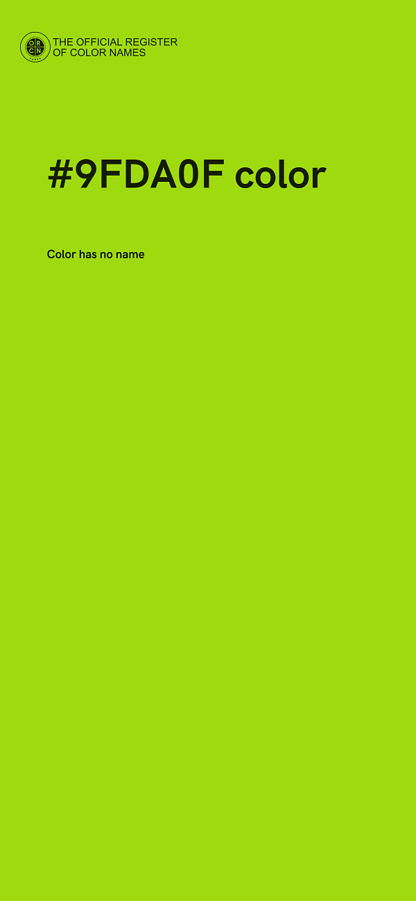 #9FDA0F color image