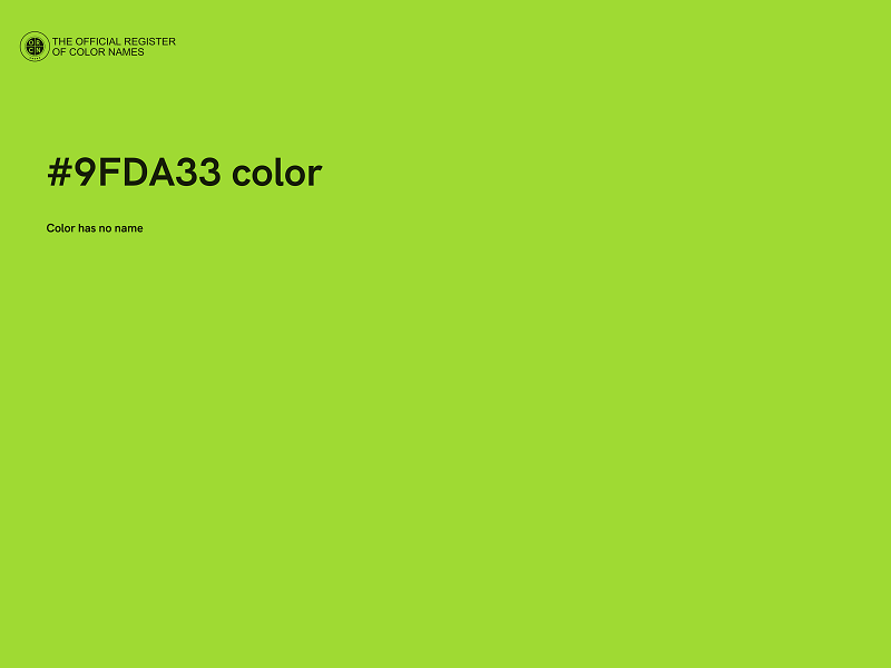 #9FDA33 color image
