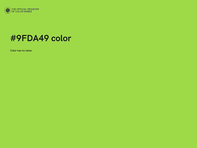 #9FDA49 color image