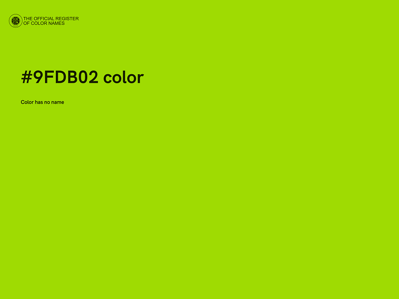 #9FDB02 color image