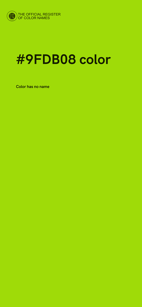 #9FDB08 color image