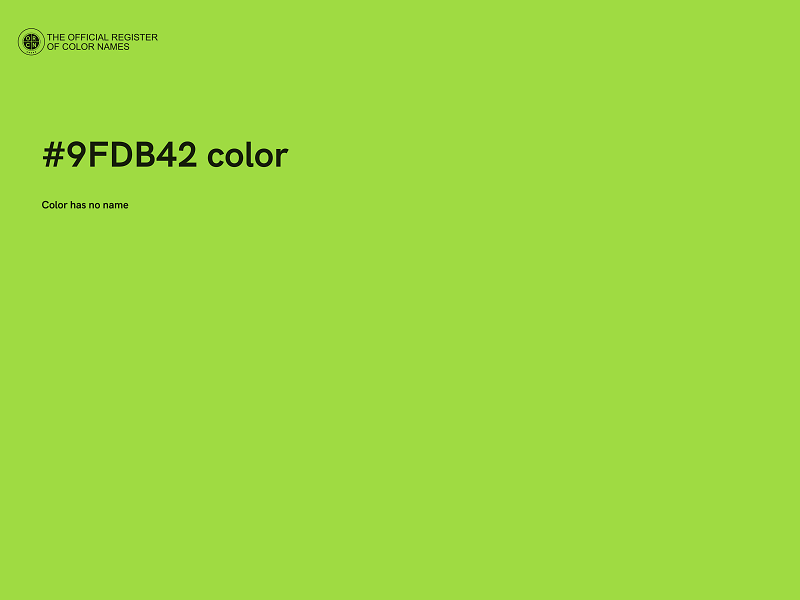 #9FDB42 color image