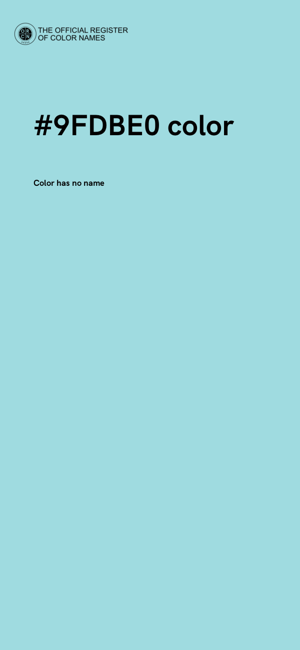 #9FDBE0 color image