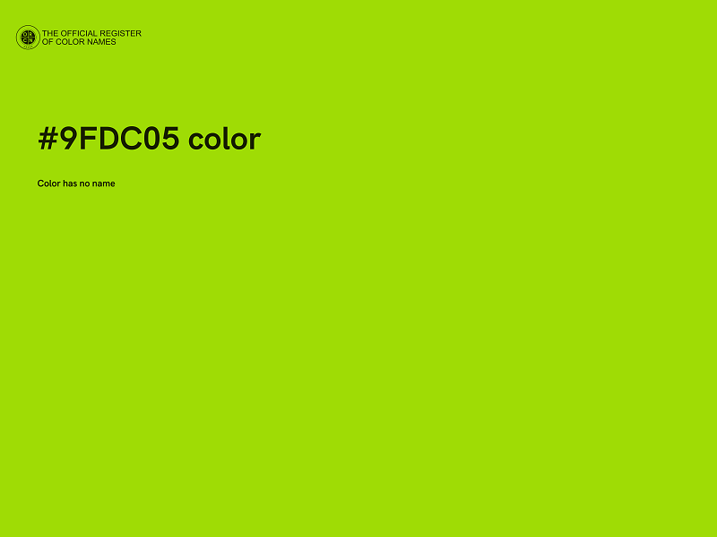 #9FDC05 color image