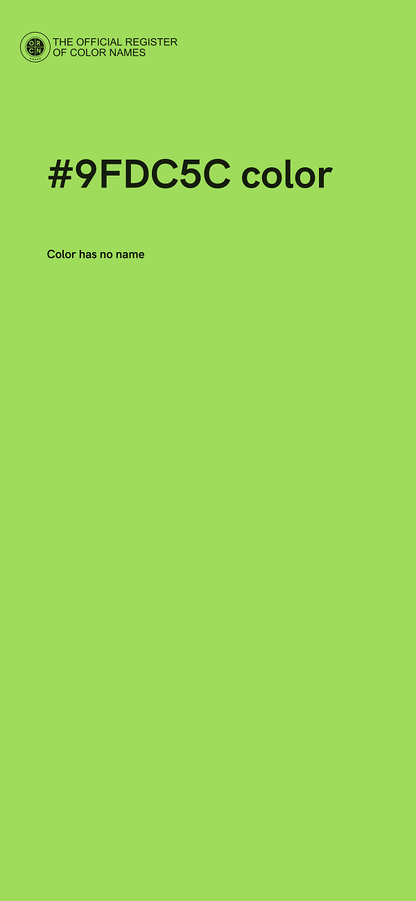 #9FDC5C color image