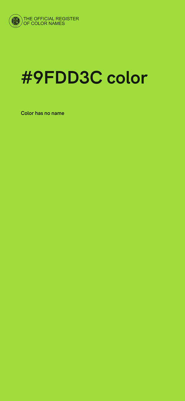 #9FDD3C color image