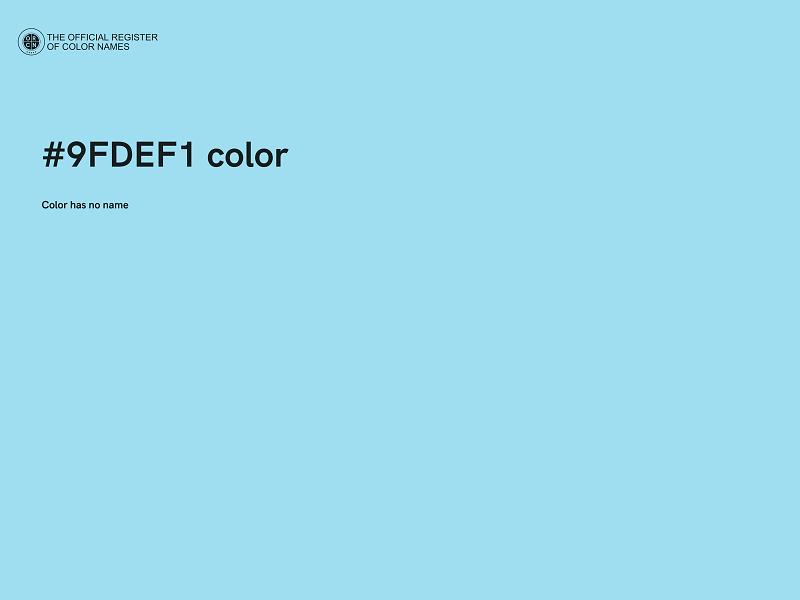#9FDEF1 color image