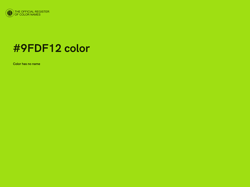 #9FDF12 color image