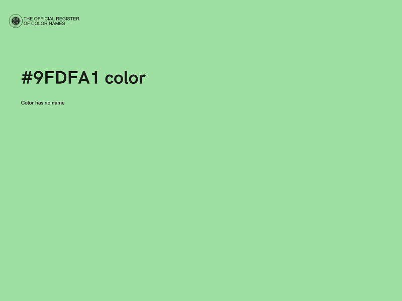 #9FDFA1 color image