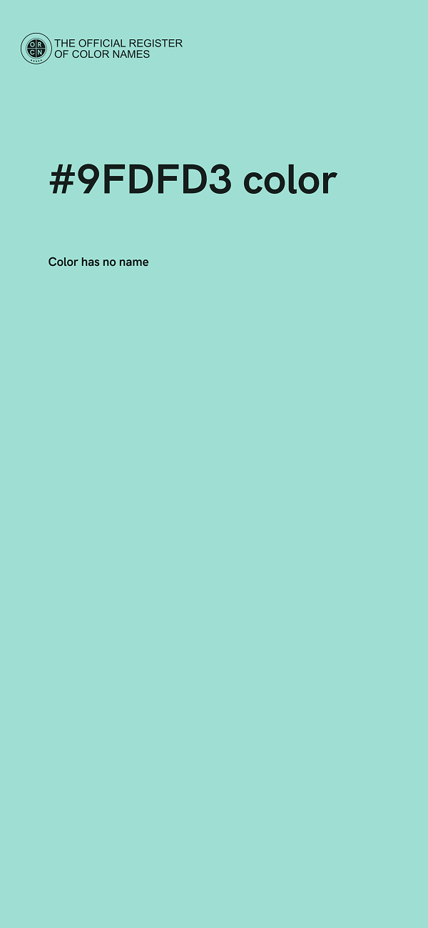 #9FDFD3 color image
