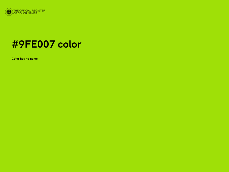 #9FE007 color image