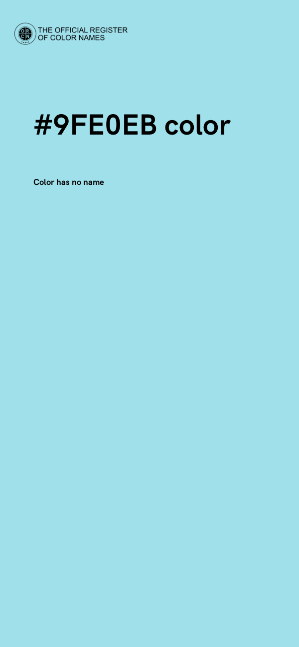 #9FE0EB color image
