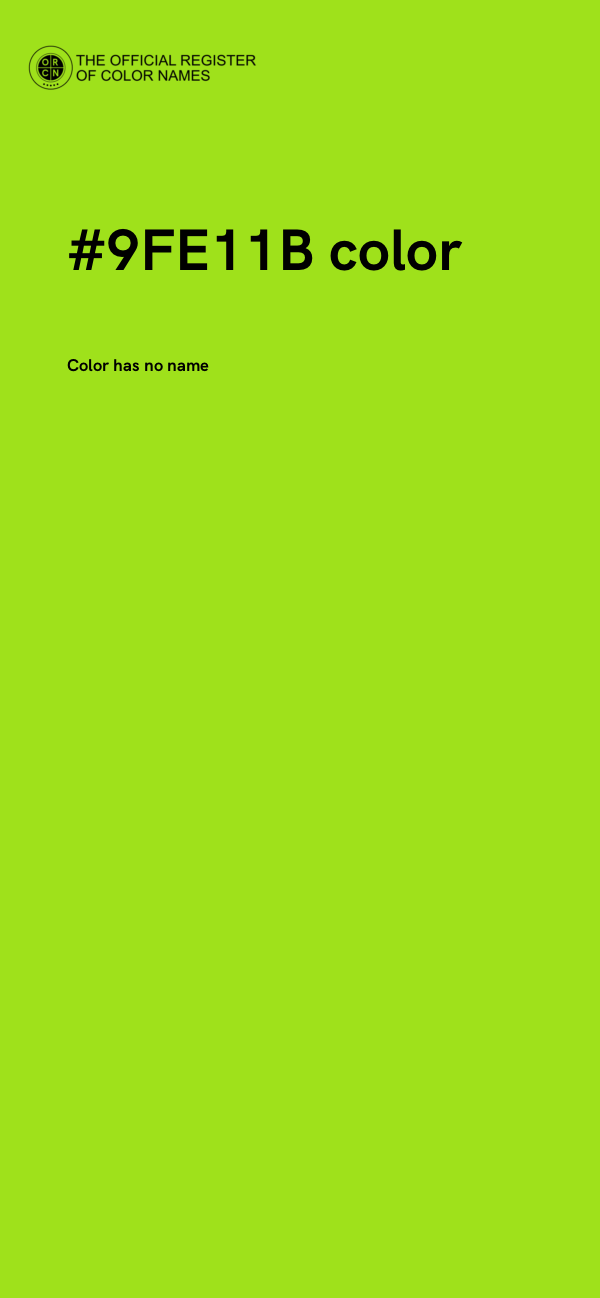 #9FE11B color image