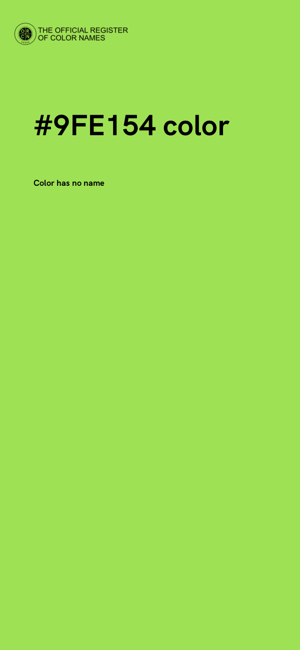 #9FE154 color image