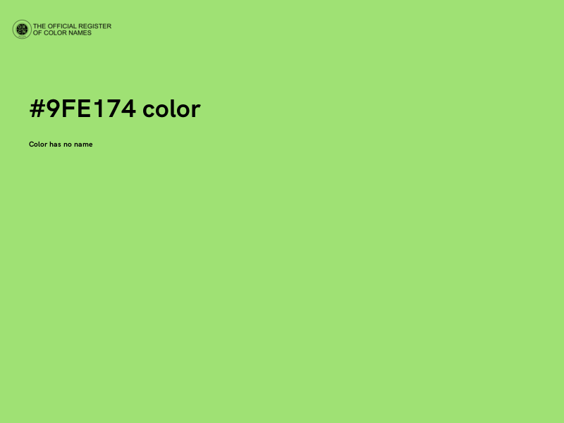 #9FE174 color image