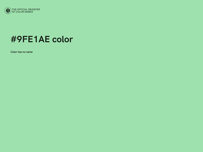 #9FE1AE color image